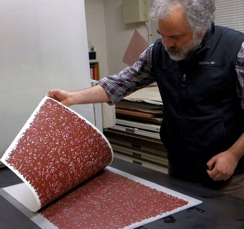 Photo of David at work